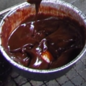 アルミ皿で簡単 Bbqでチョコレートフォンデュ レシピ 作り方 By Poohxpooh 楽天レシピ